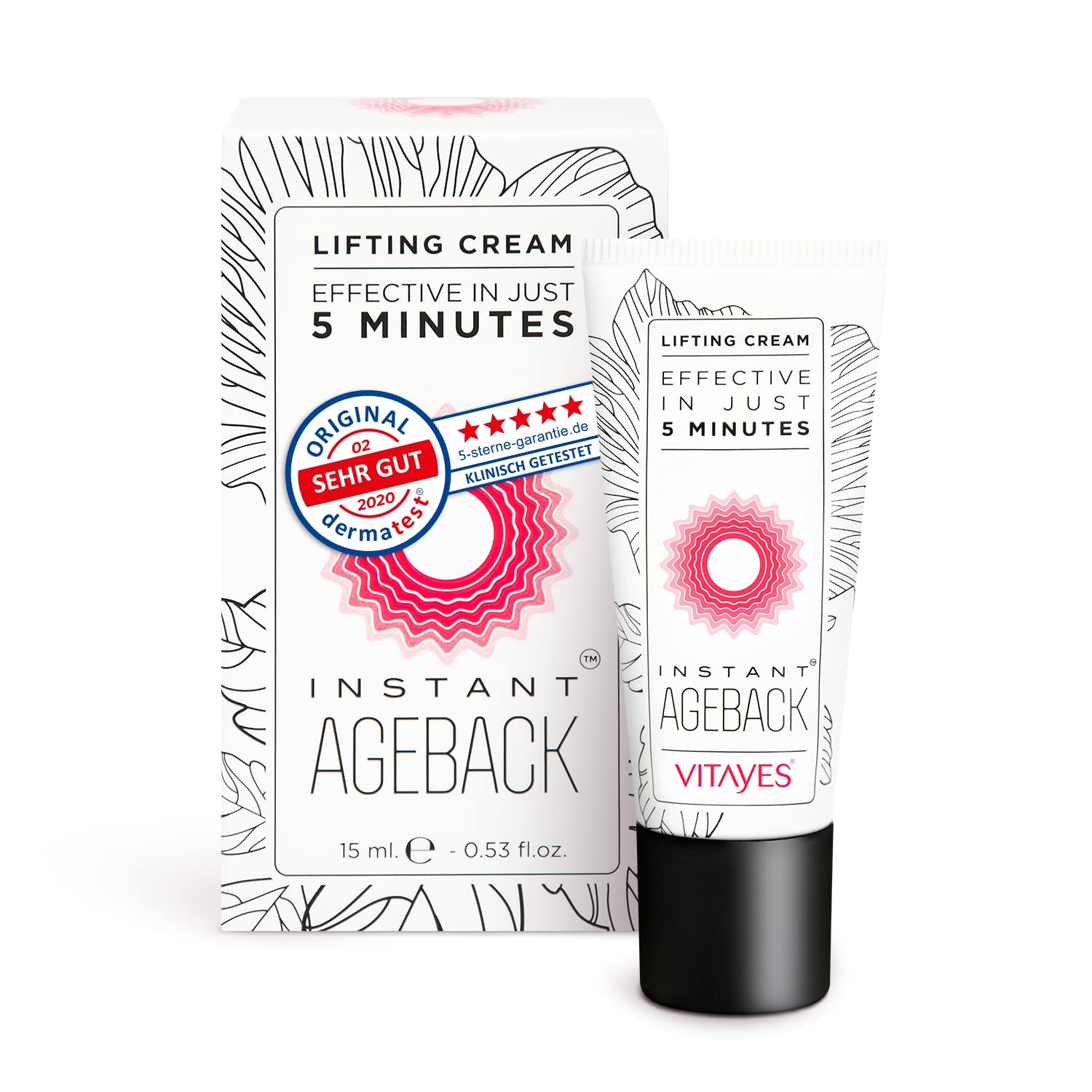 VITAYES Anti Aging Skin Care and Face Cream Moisturizer For Men and Women Instant Anti Wrinkle Day and Night Cream - Reduce Fine Lines and Age Spots in just 5 Minutes!